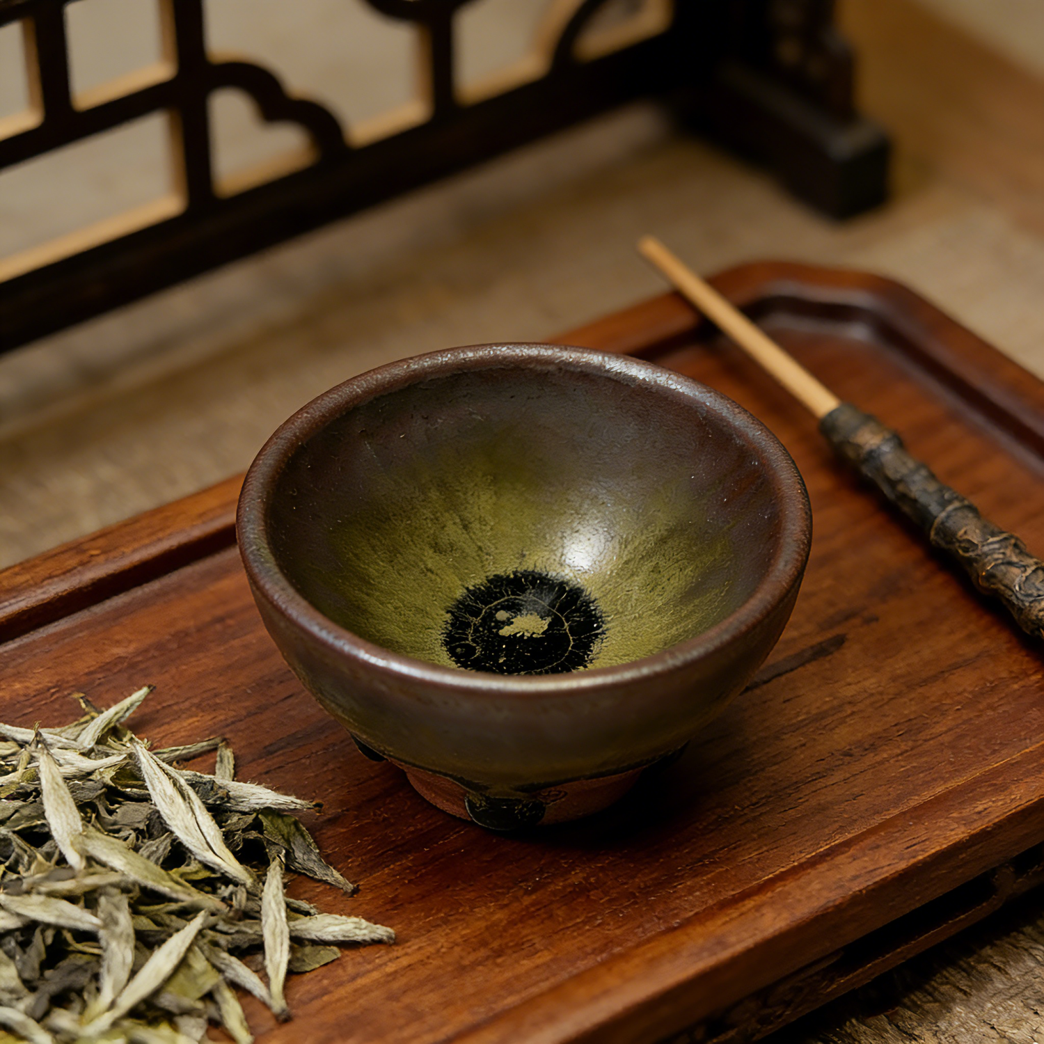Premium Wood-Fired Iron Body Ceramic Tea Cup