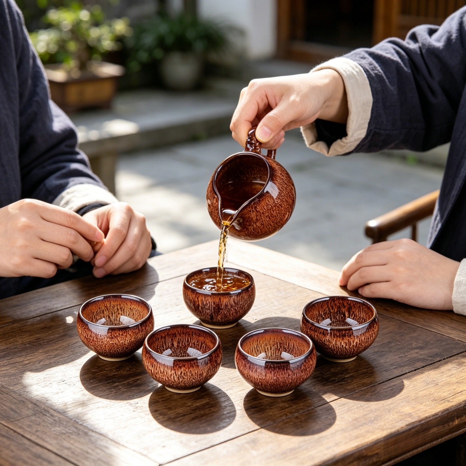 Golden Kiln 10Pcs Tea Set Gift Box