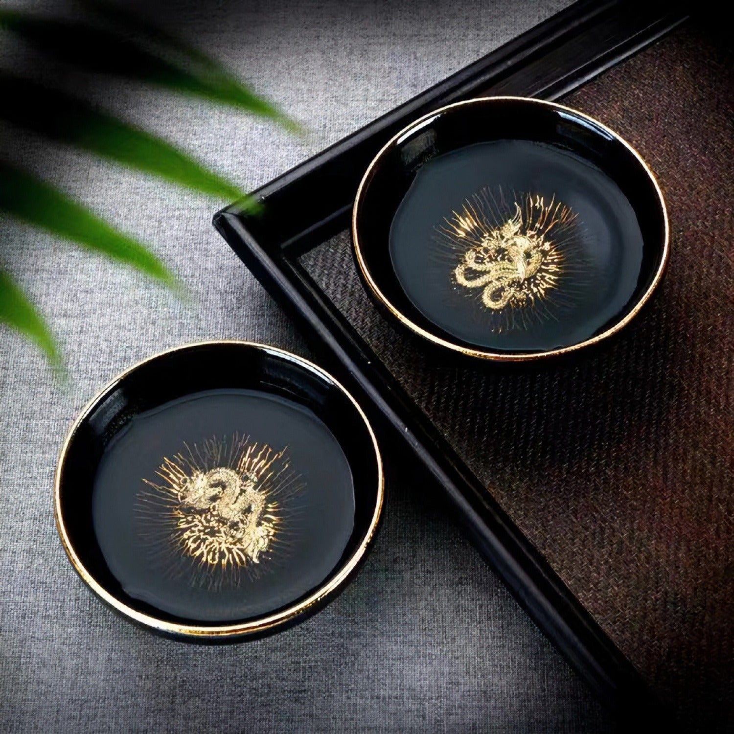 Gold Flower Tenmoku Silver Inlaid Master Tea Cup