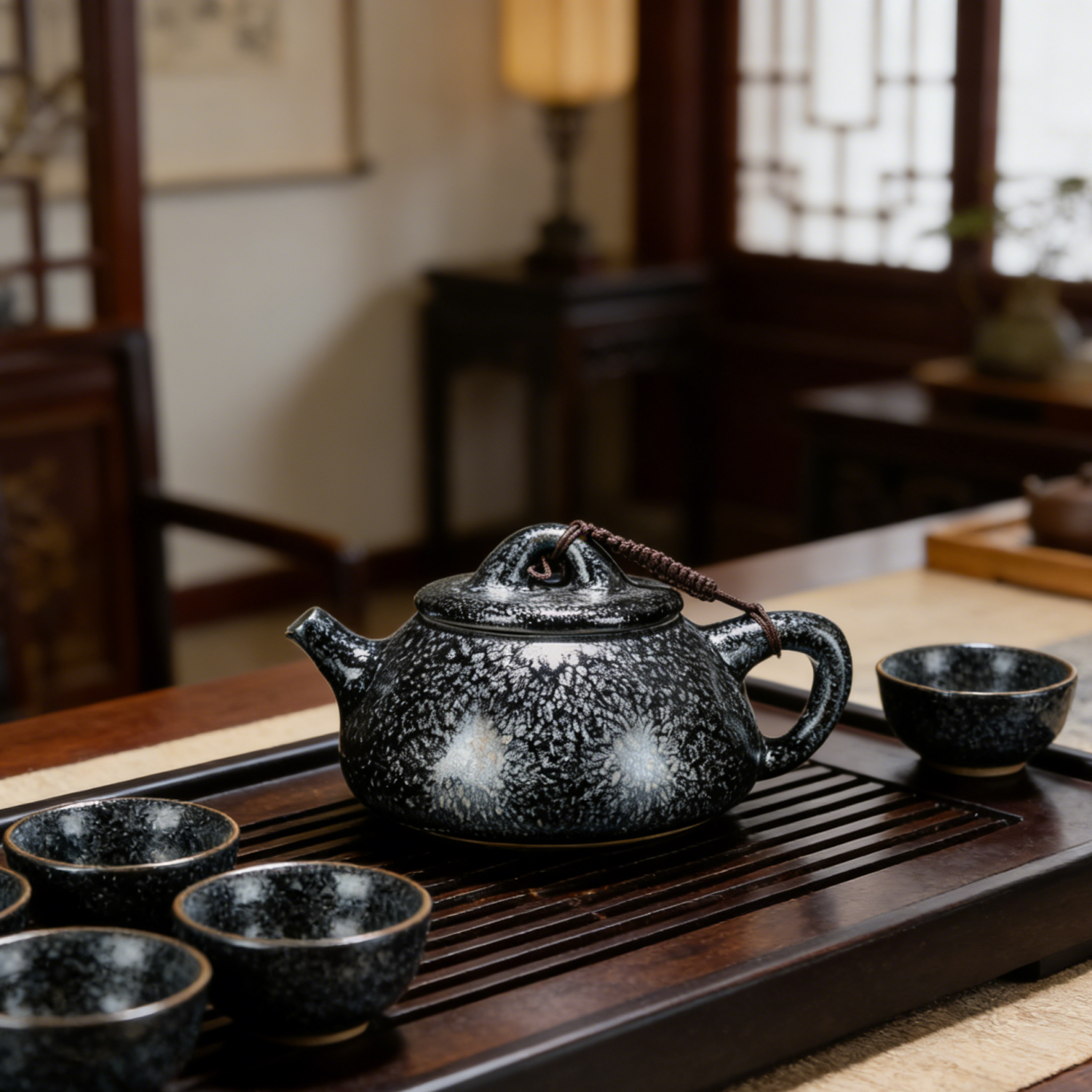 Hundred Flowers JianZhan Shipiao Gongfu Tea Pot
