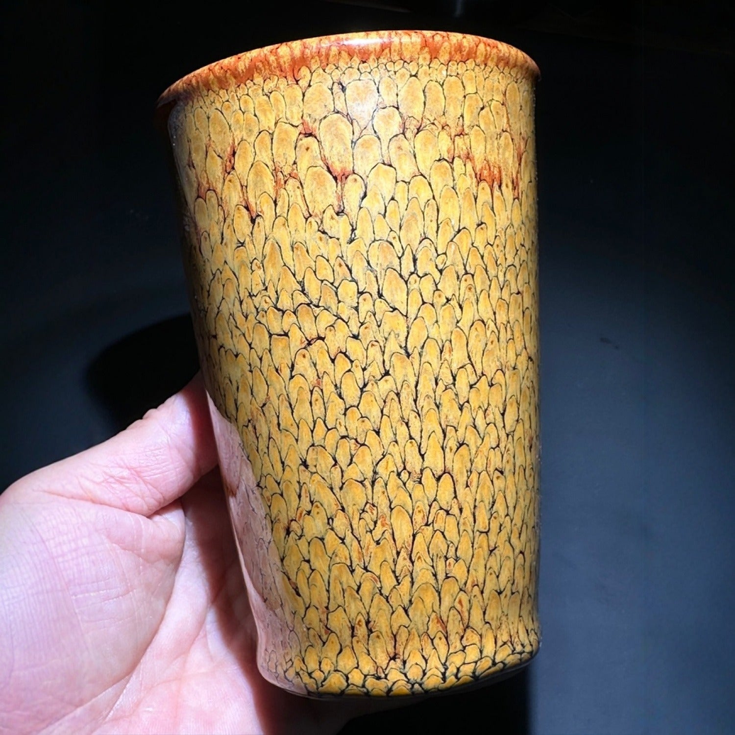 Yellow Partridge Tenmoku Tea Beer Cup 250ml