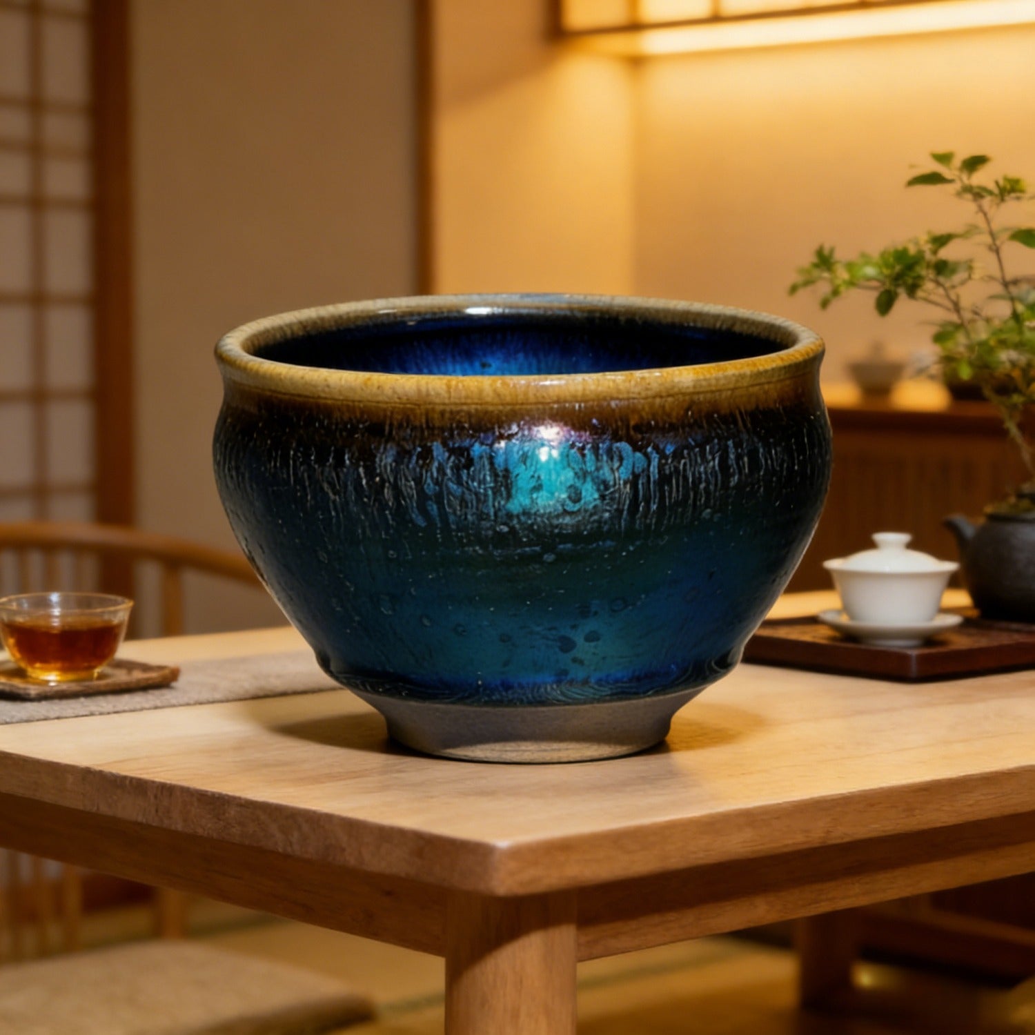 Handmade Rainbow General Jian Ware Wood Fired Master Cup