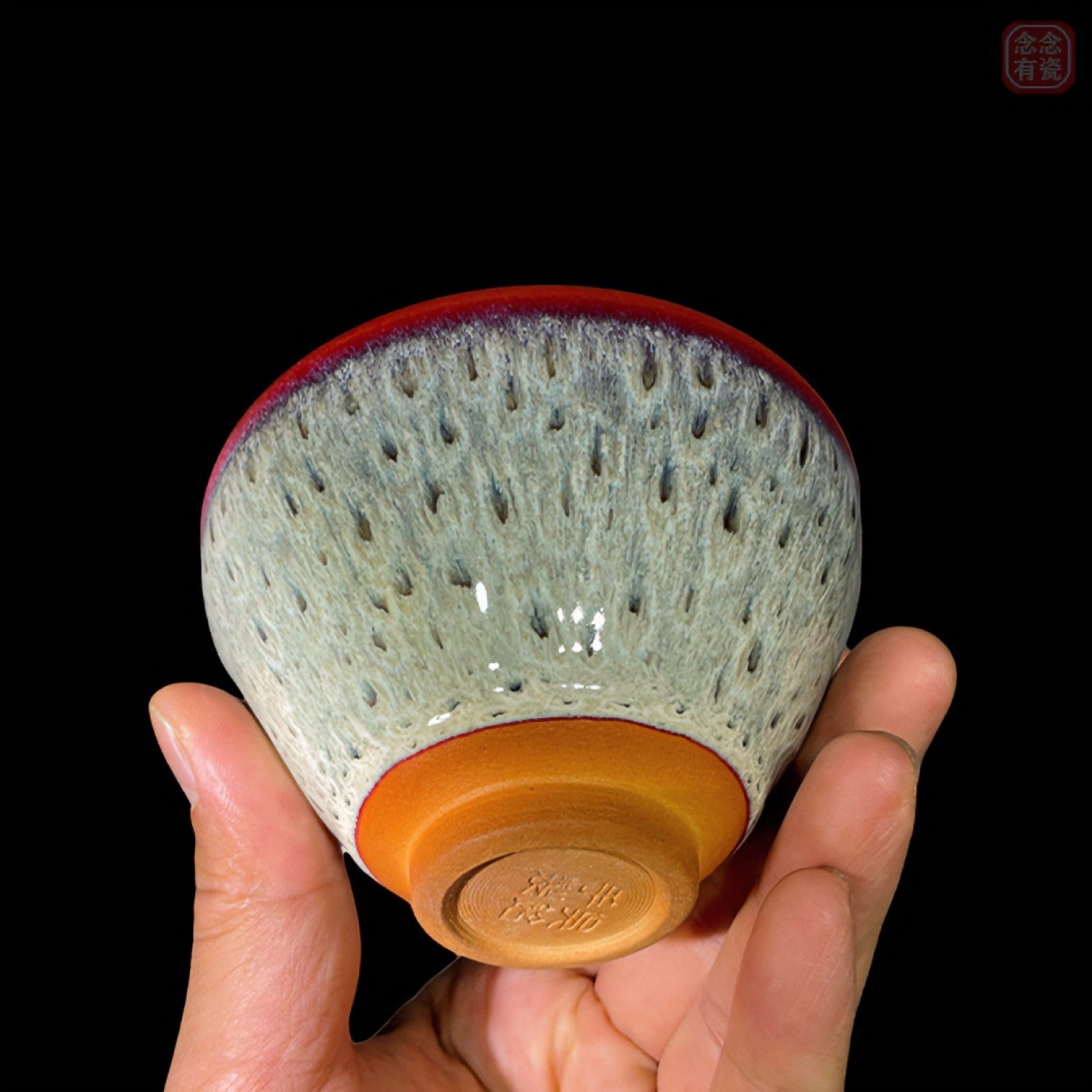 Peacock Tail Jian Ware Tenmoku Master Cup