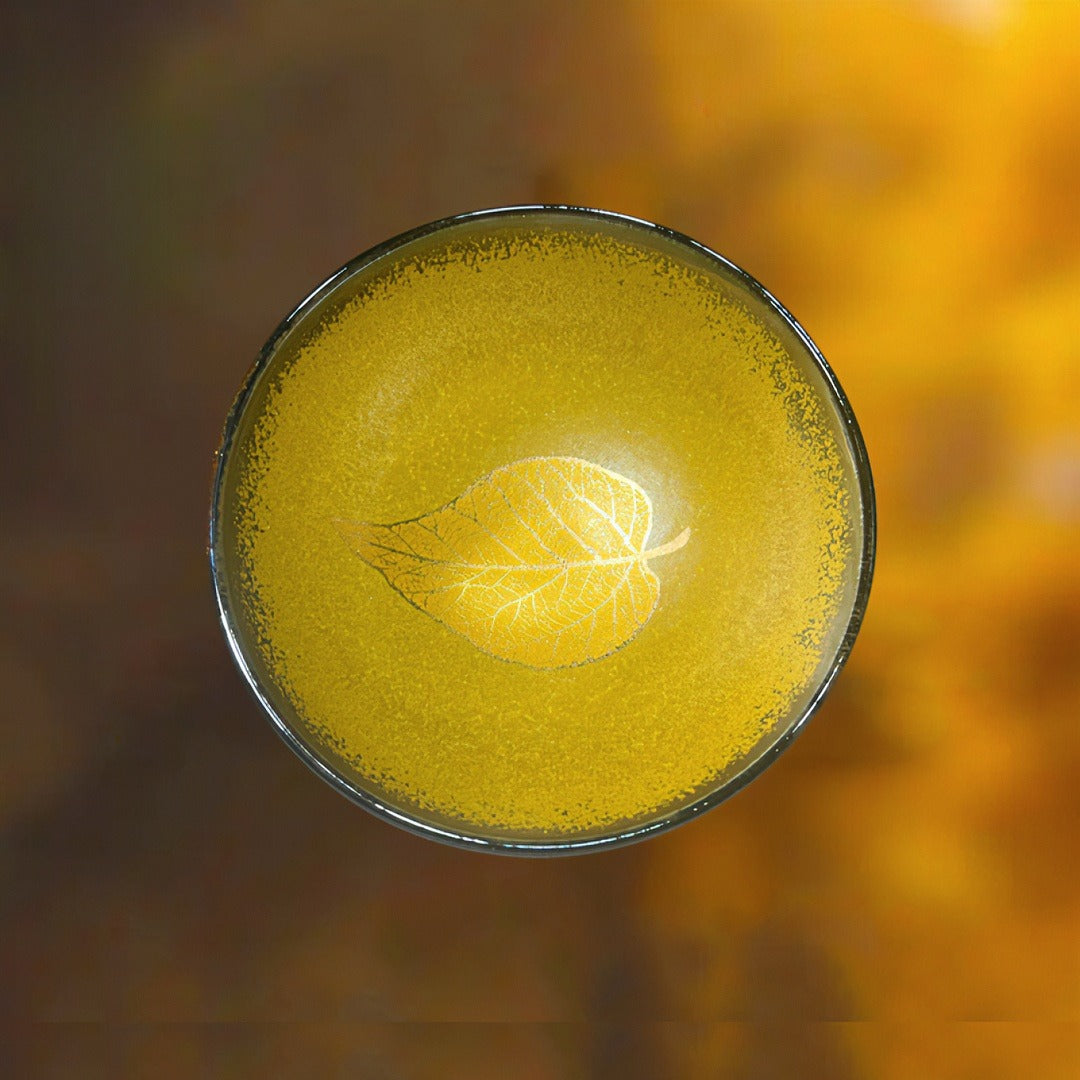 Gold Dust Tea Dust Leaf Tenmoku Master Cup