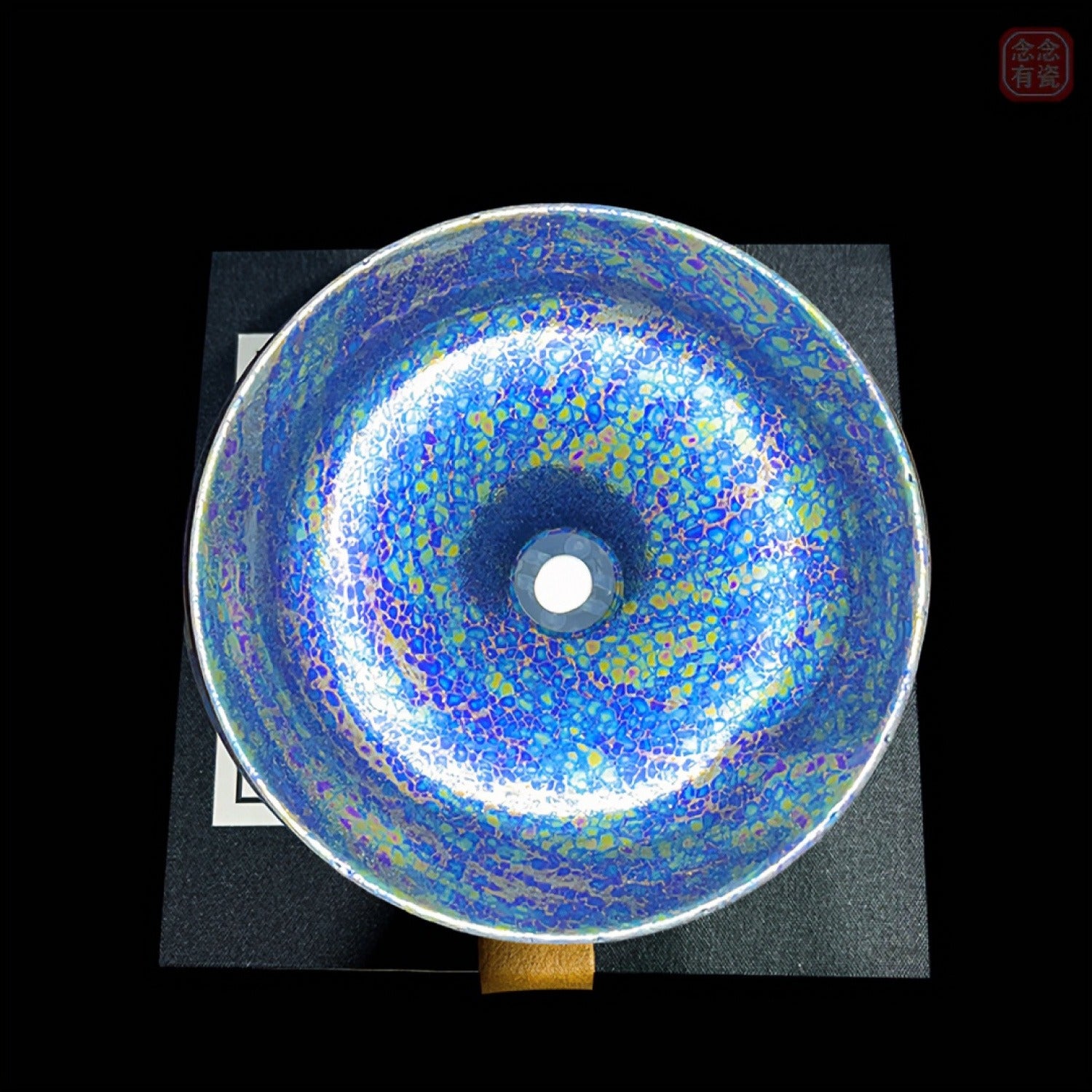Colorful Blue Ice Tenmoku Jian Ware Master Cup