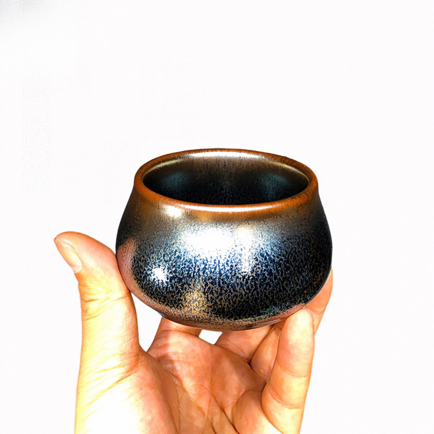 Buddha Belly Wood-Fired Blue Kirin Tenmoku Cup