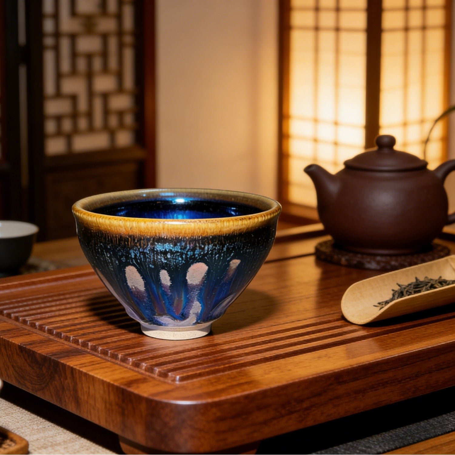Handmade Waterfall Jian Ware Wood Fired Master Cup