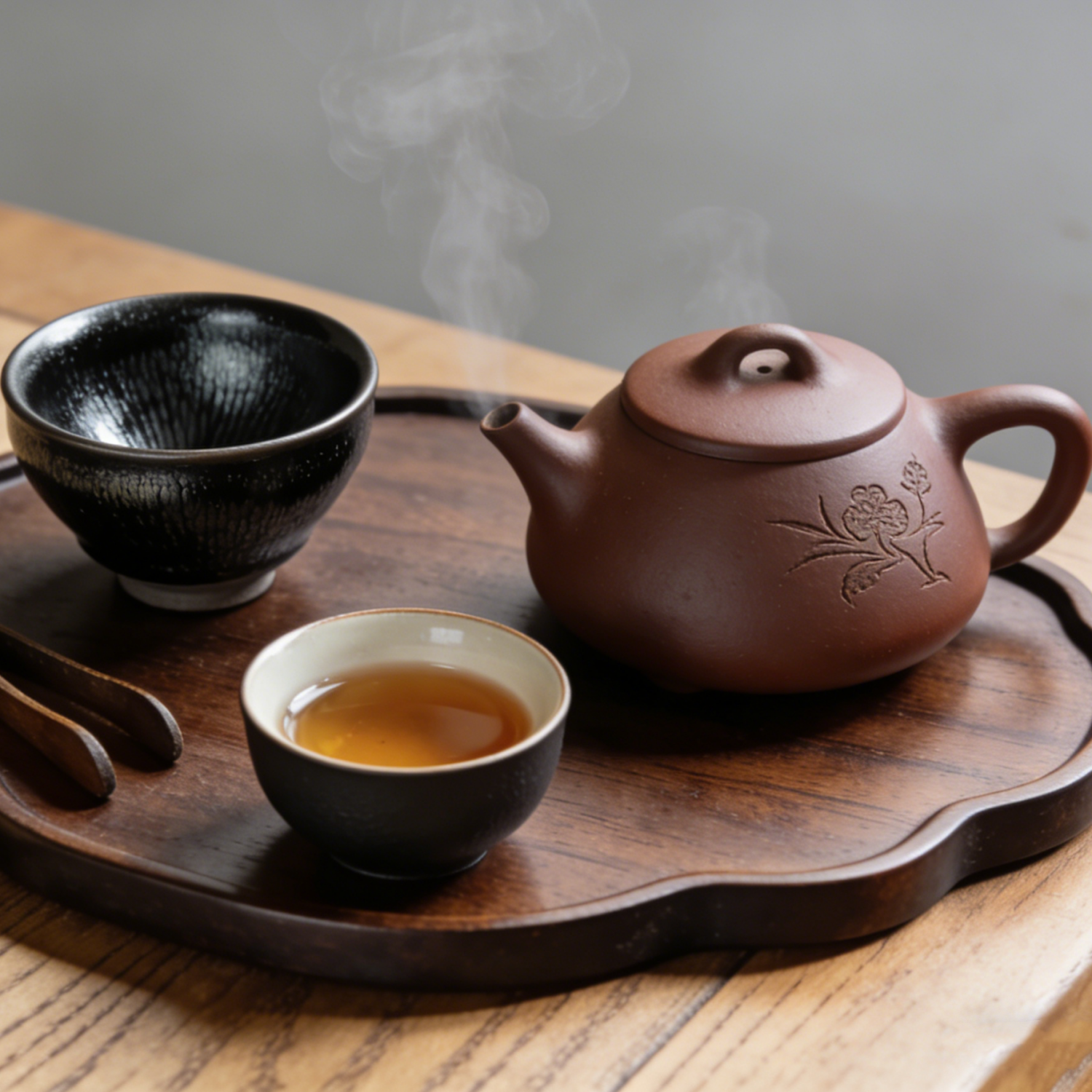 Real Wood-Fired Jian Ware Iron Body Tea Cup