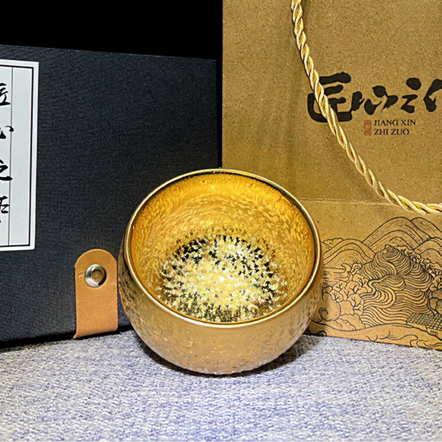 Gold Gilded White Porcelain Large Master Tea Cup