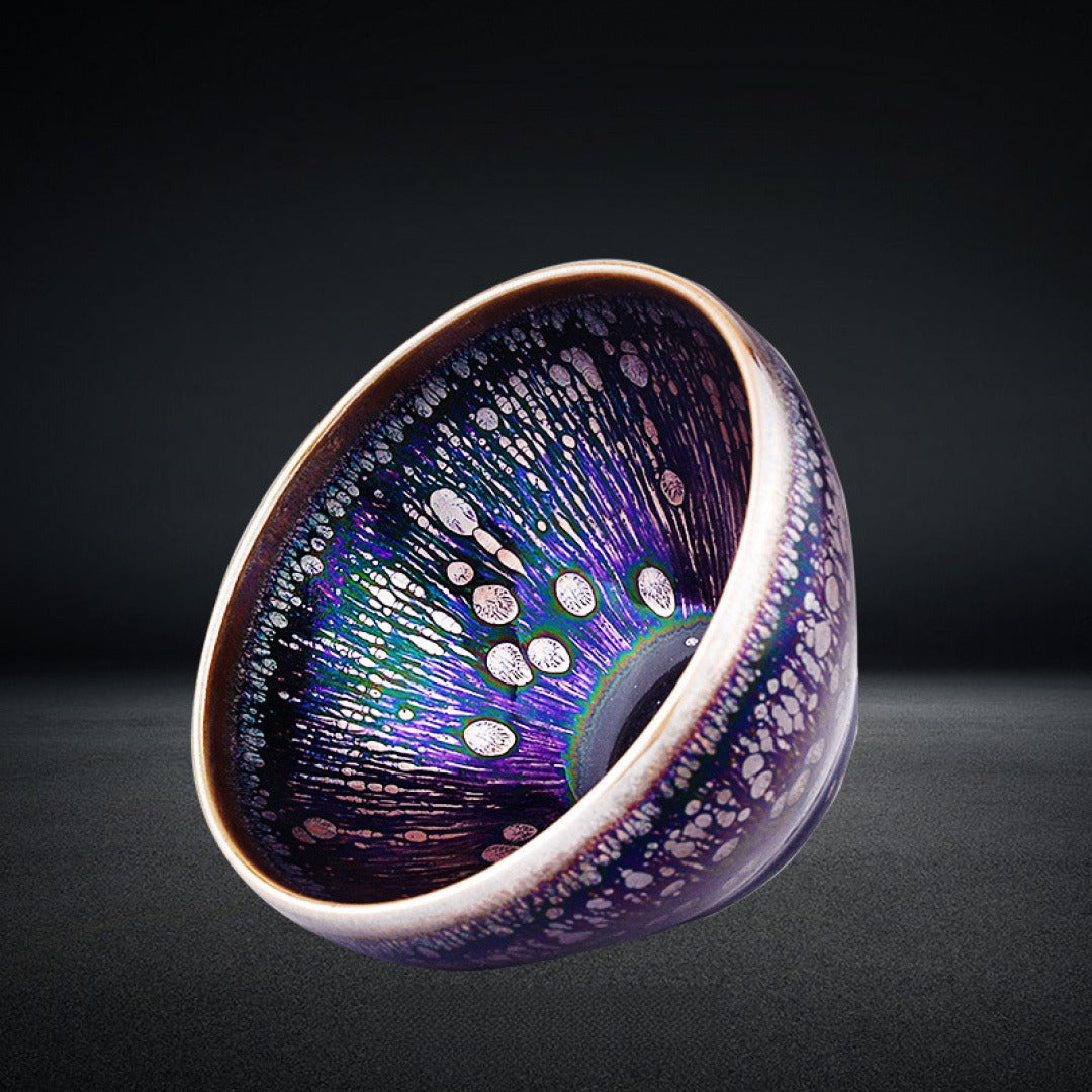 Colorful Glaze Oil Drop Jian Ware Master Tea Cup