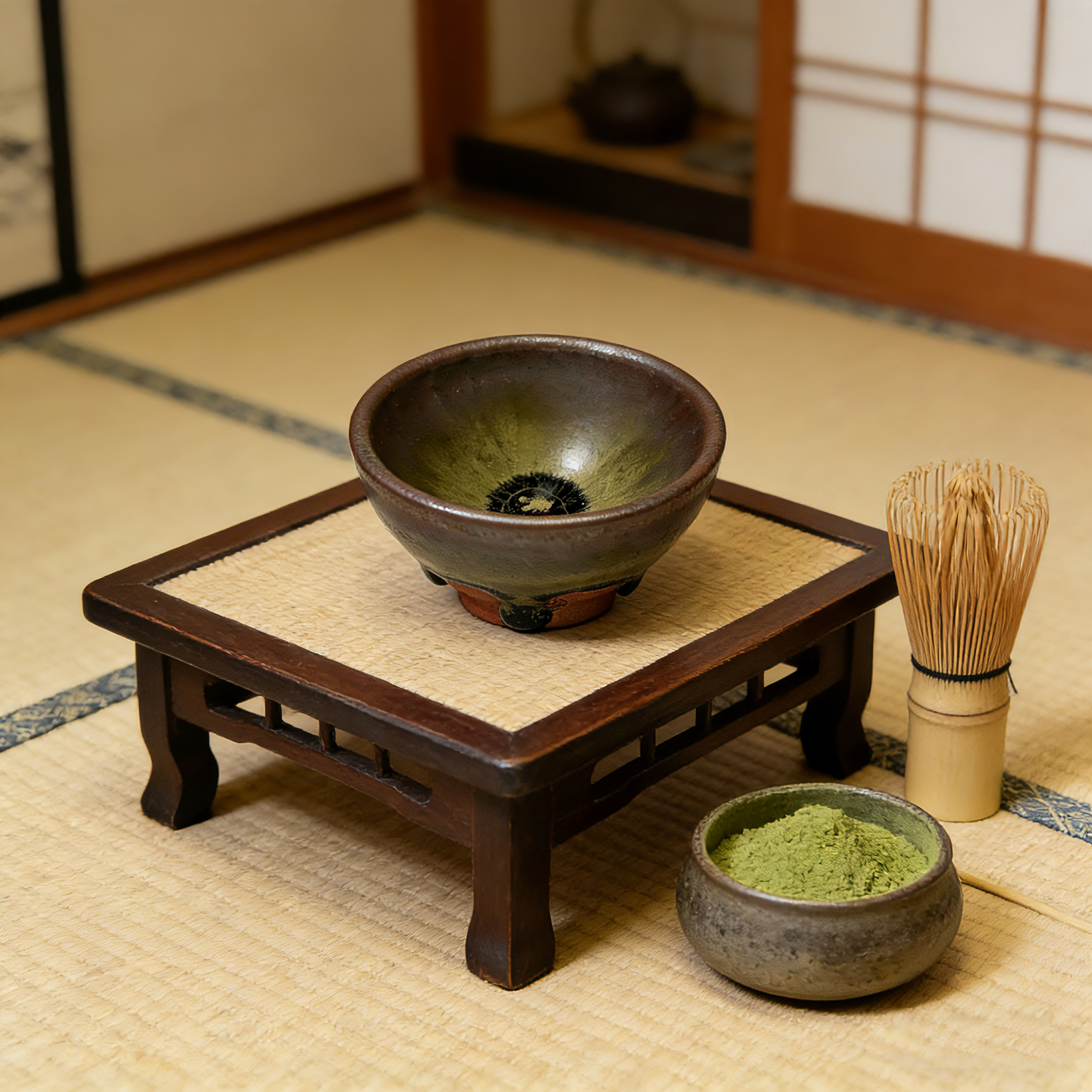 Premium Wood-Fired Iron Body Ceramic Tea Cup