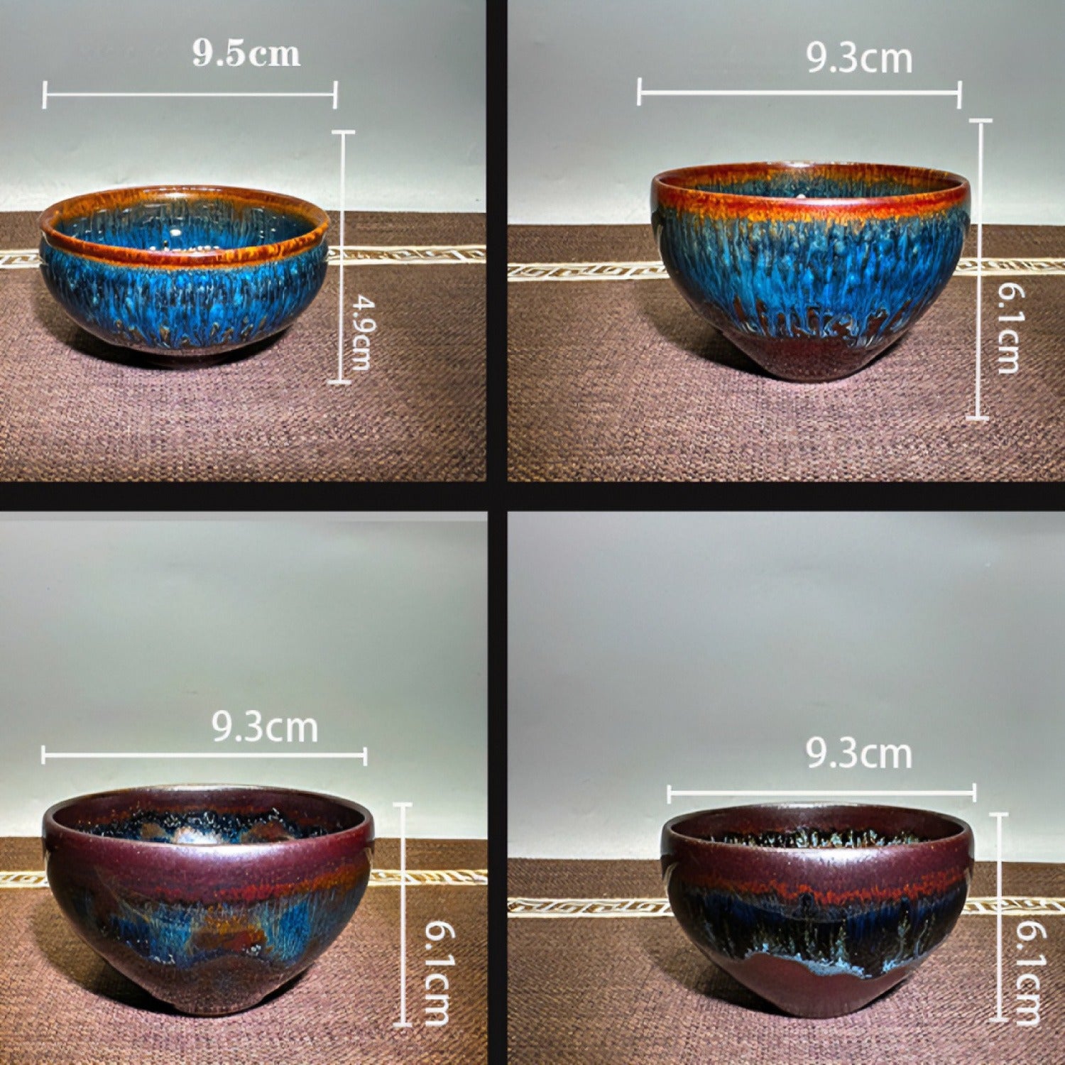 Master Craft Blue Ocean Bowl Master Tea Cup