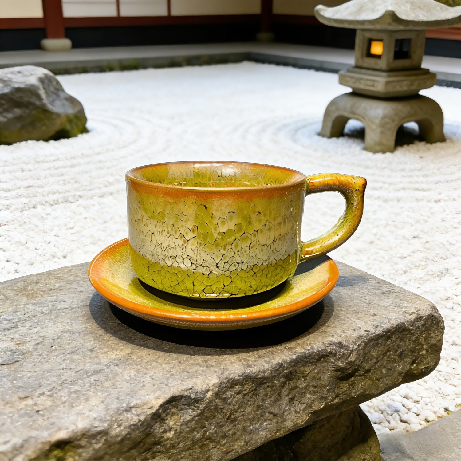 Golden Partridge Jian Zhan Tenmoku Coffee Cup Handmade Ceramic Mug