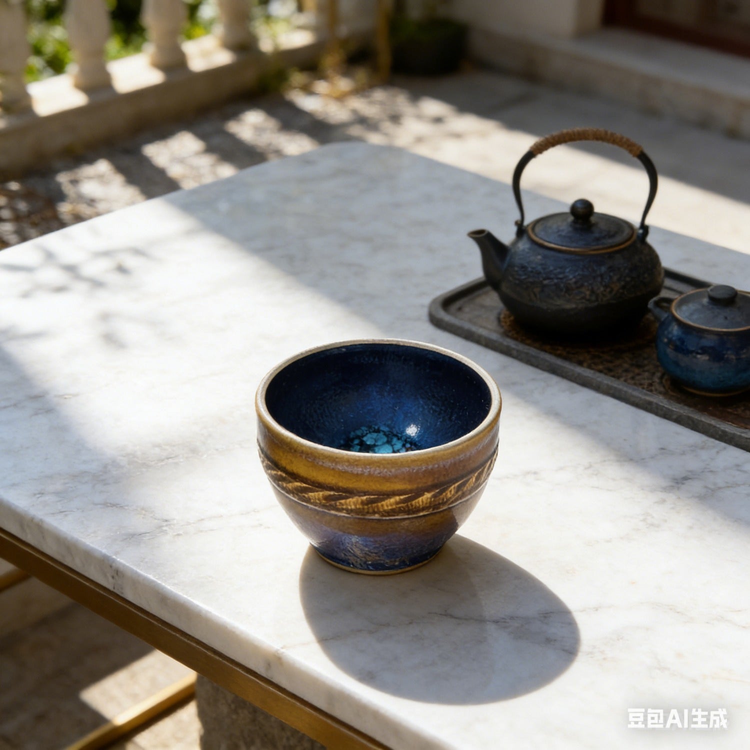 Handmade Grip Jian Ware Wood Fired Master Cup