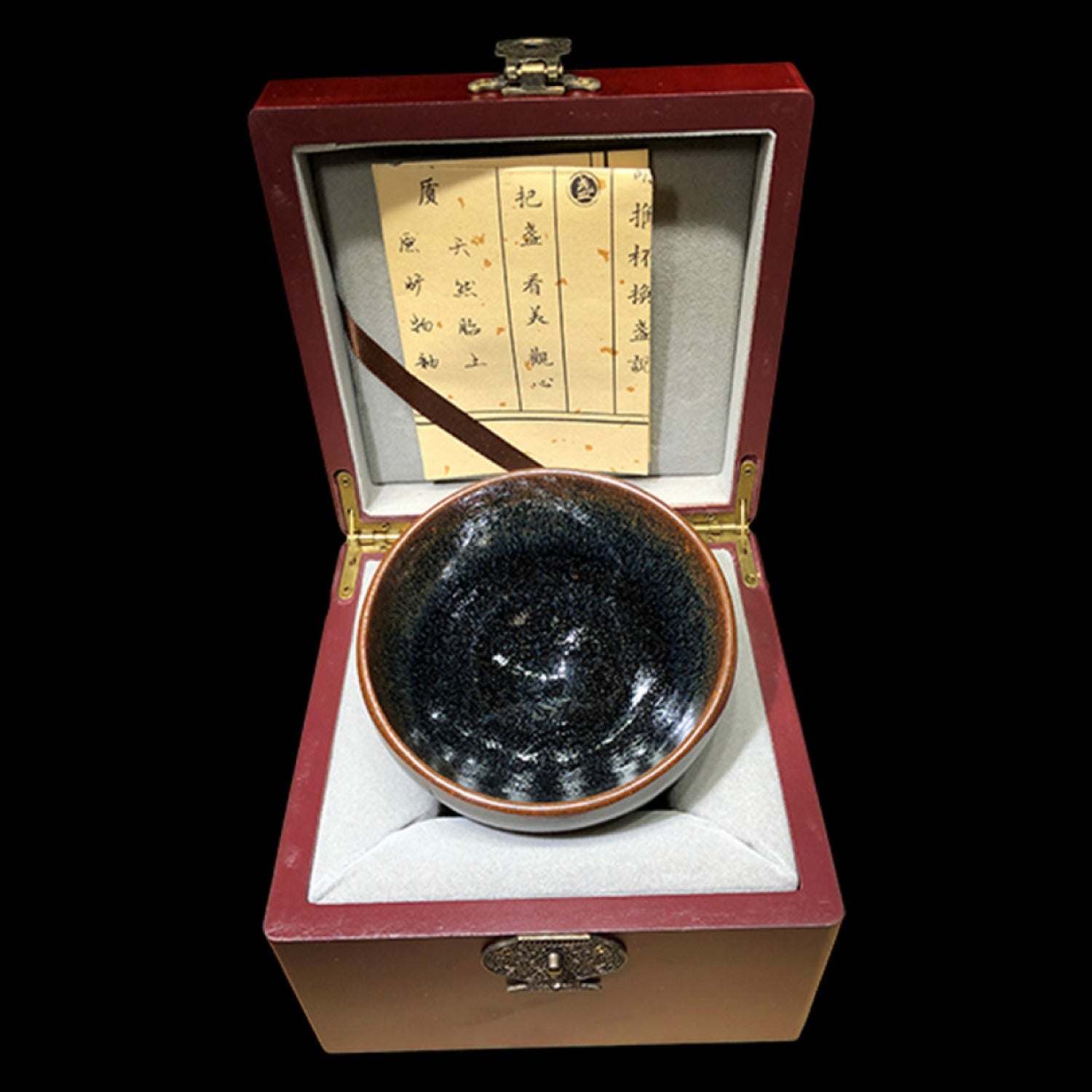 Real Wood-Fired Jian Ware Iron Body Tea Cup