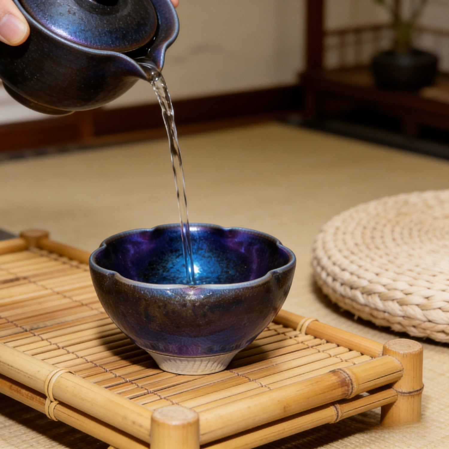 Handmade Sunflower Jian Ware Wood Fired Master Cup