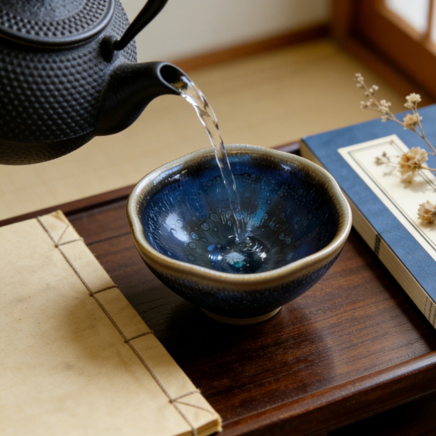 Handmade Sunflower Jian Ware Wood Fired Master Cup