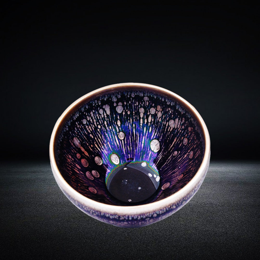 Colorful Glaze Oil Drop Jian Ware Master Tea Cup