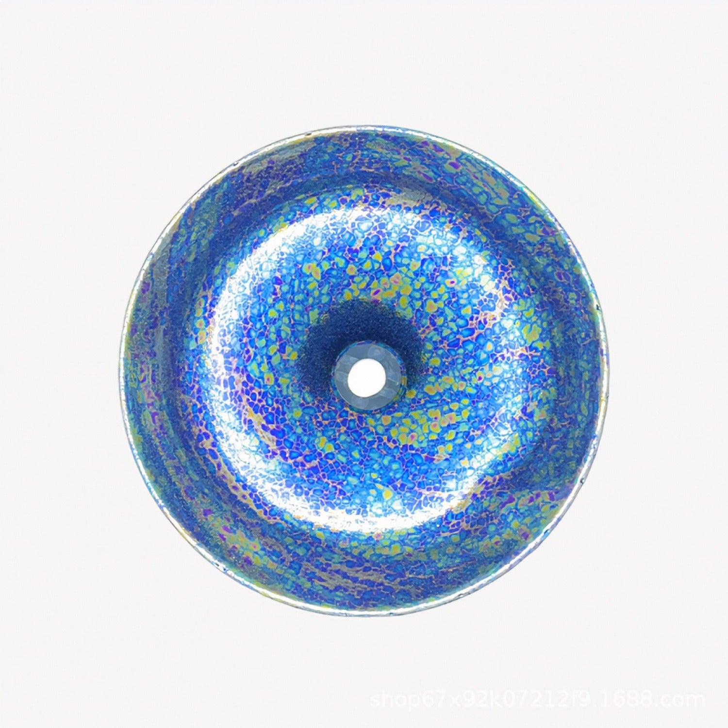 Colorful Blue Ice Tenmoku Jian Ware Master Cup