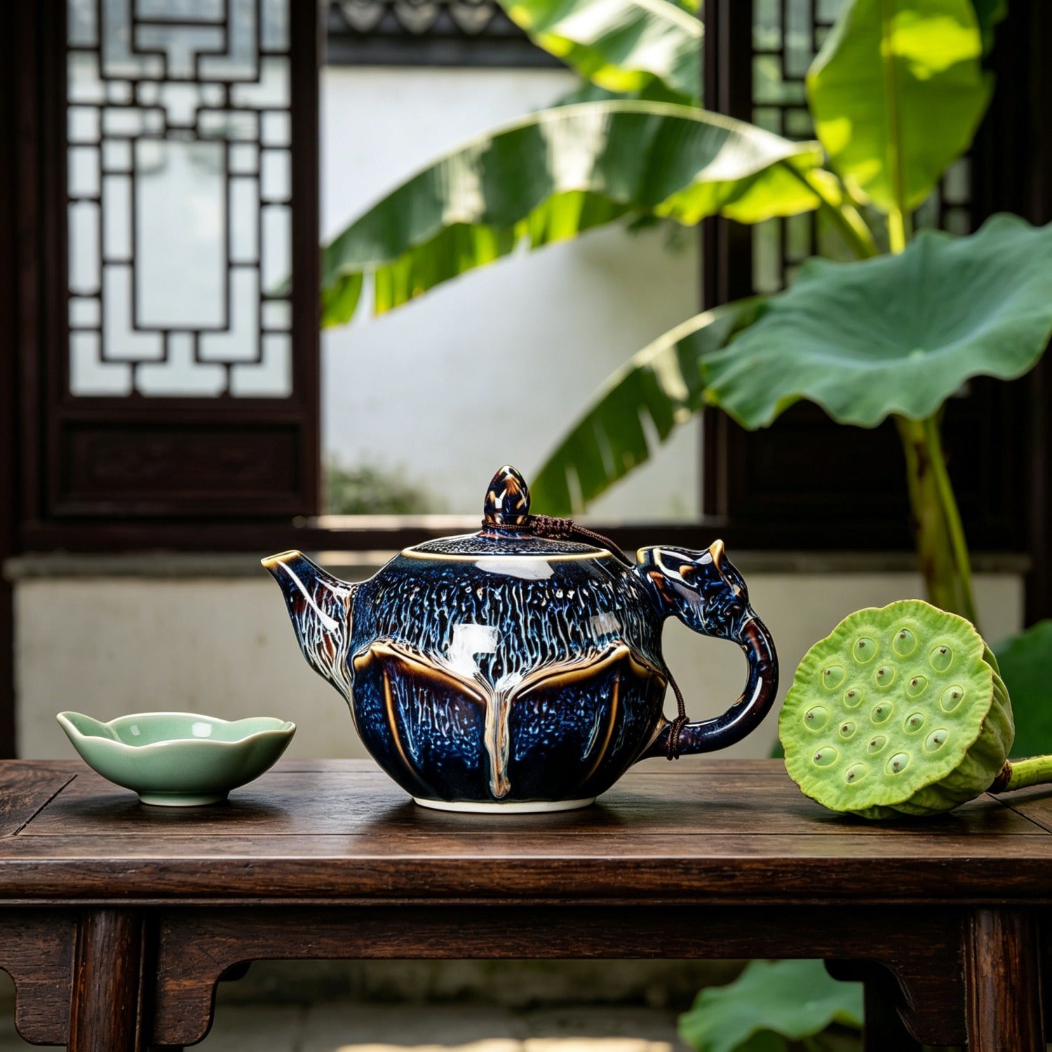 No.12 Tenmoku Gongfu Teapot 300ml Ceramic