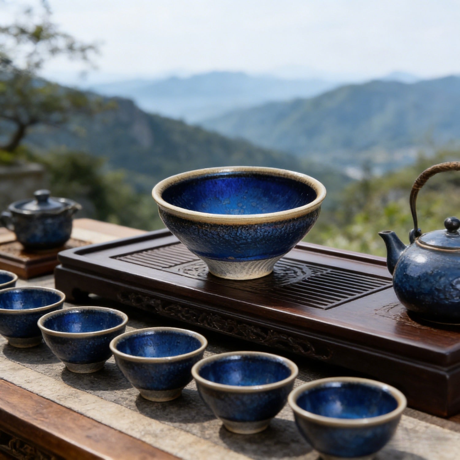 Handmade Waterfall Jian Ware Wood Fired Master Cup