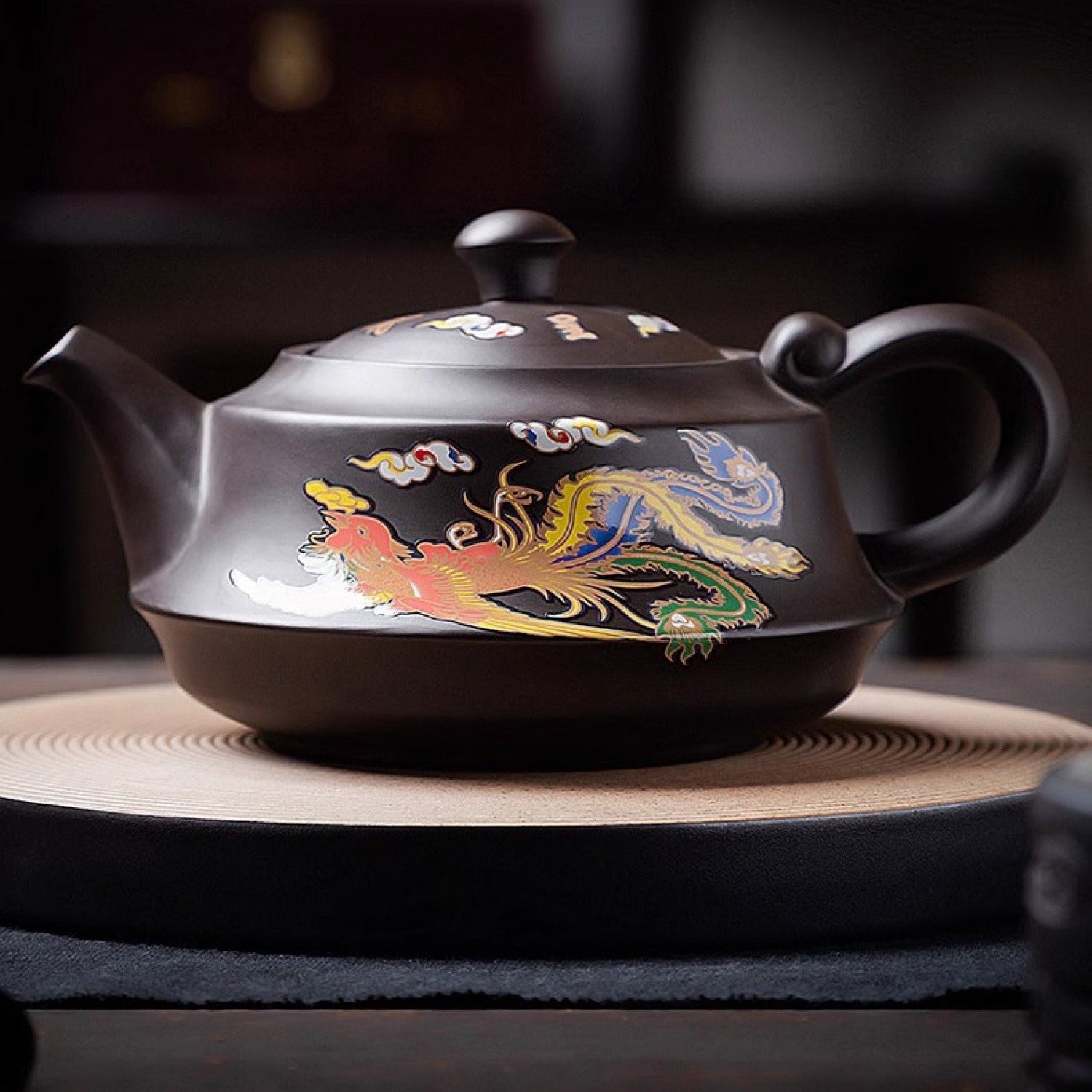 Handmade Purple Clay Hanwa Teapot 520ml Gongfu Tea