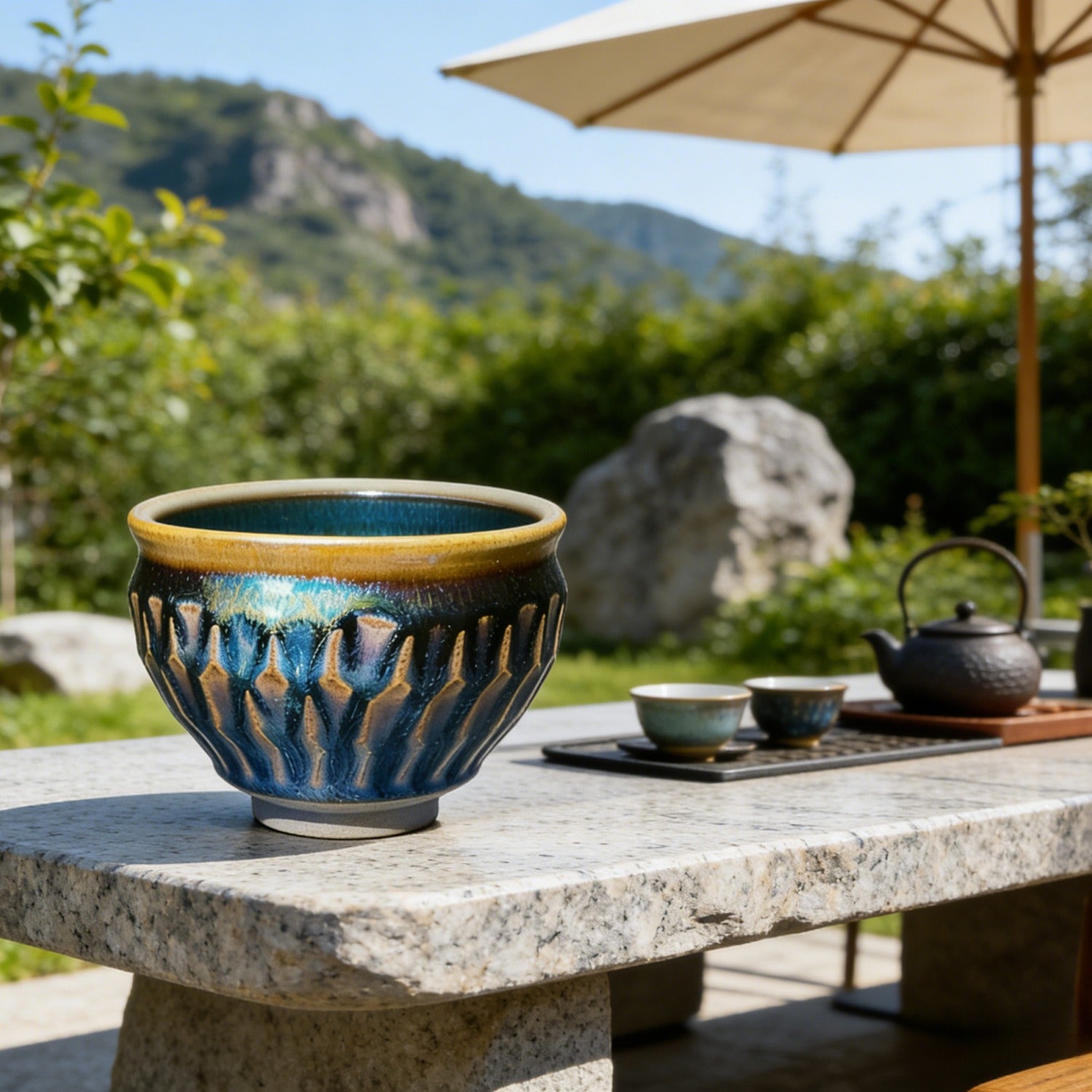 Handmade Carved General Jian Ware Wood Fired Master Cup