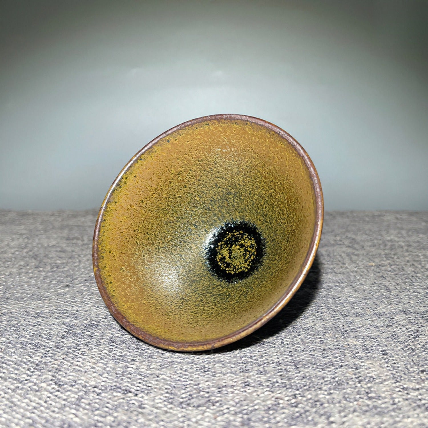 Tea Dust Green Wood-Fired Iron Body Tea Cup
