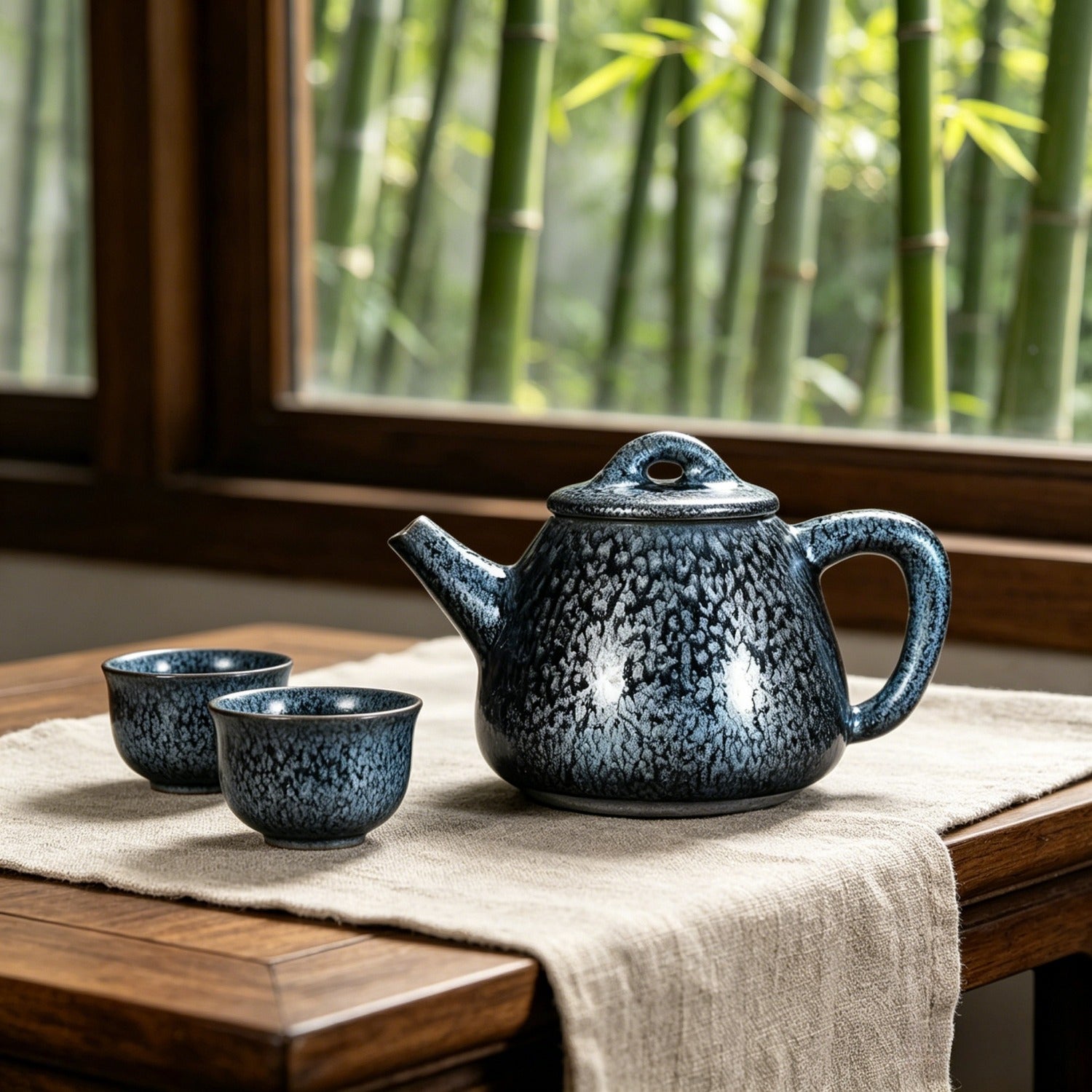 Premier Iron Tenmoku Teapot 390ml Gongfu