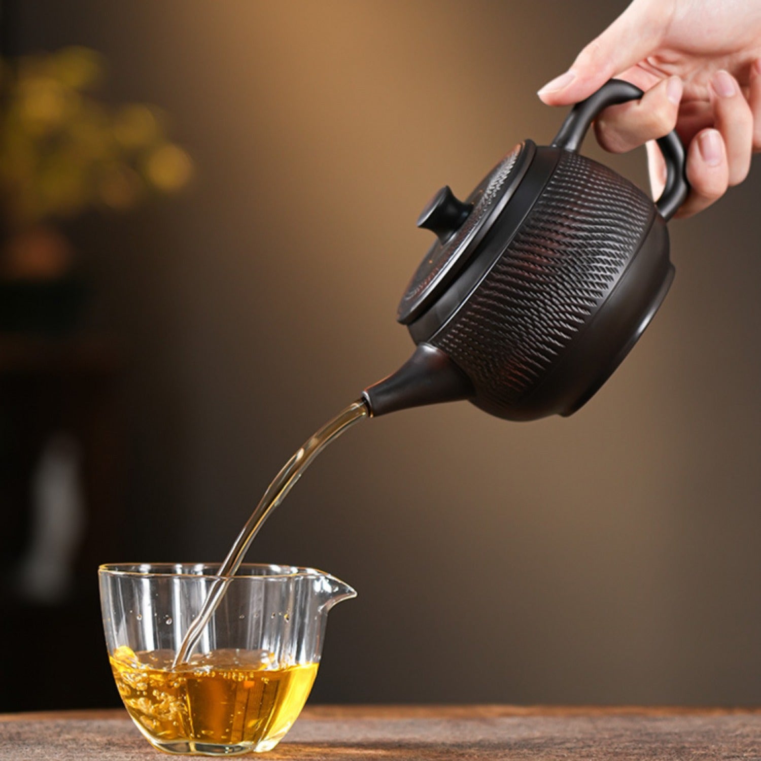 Handmade Purple Pottery Hanwa Gongfu Teapot