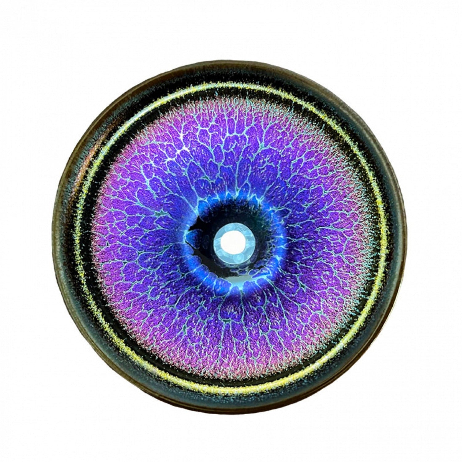 Blooming Fortune Oil-Drop Tenmoku Iron Body Tea Cup
