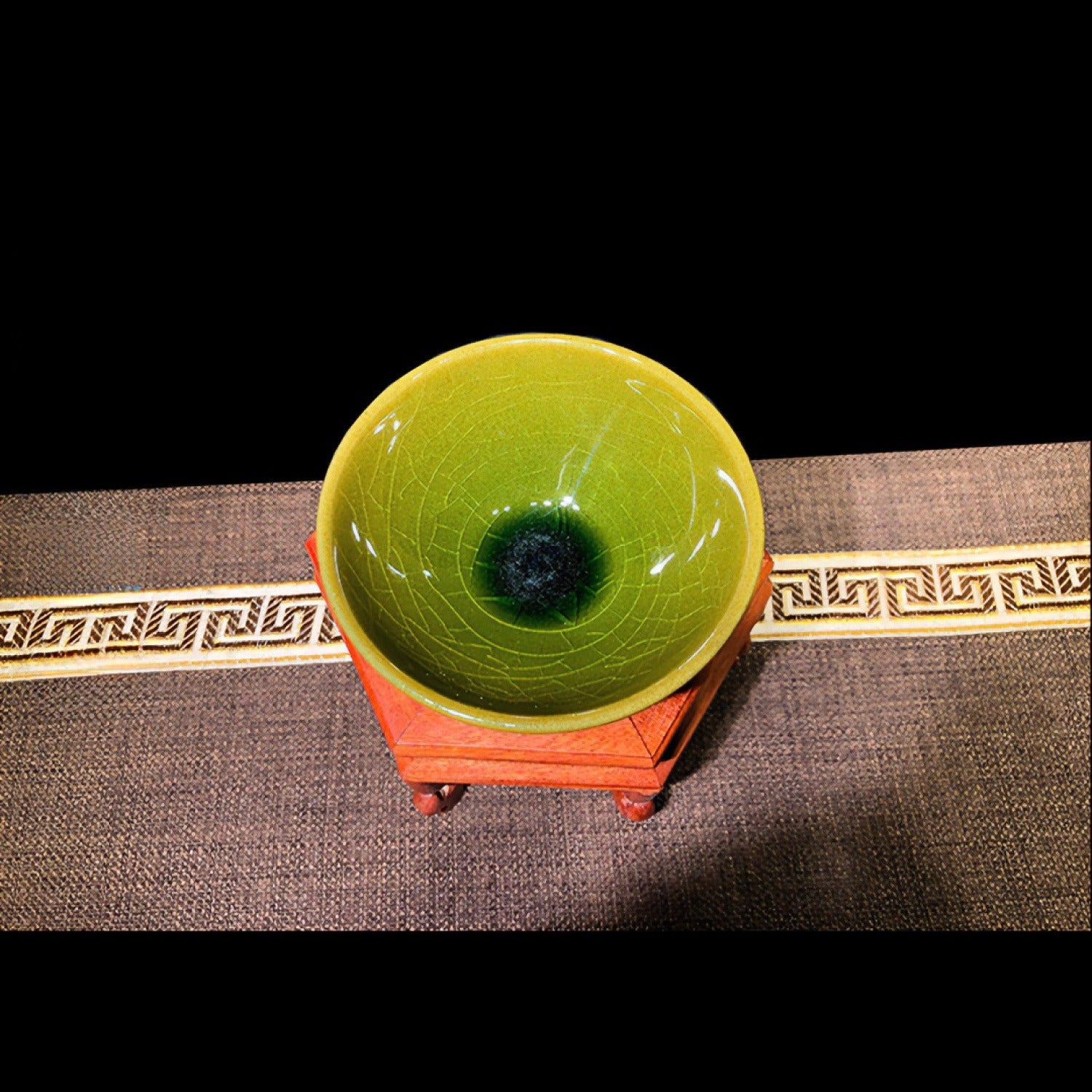 Handmade Tea Dust Ice Crackle Jian Ware Master Cup