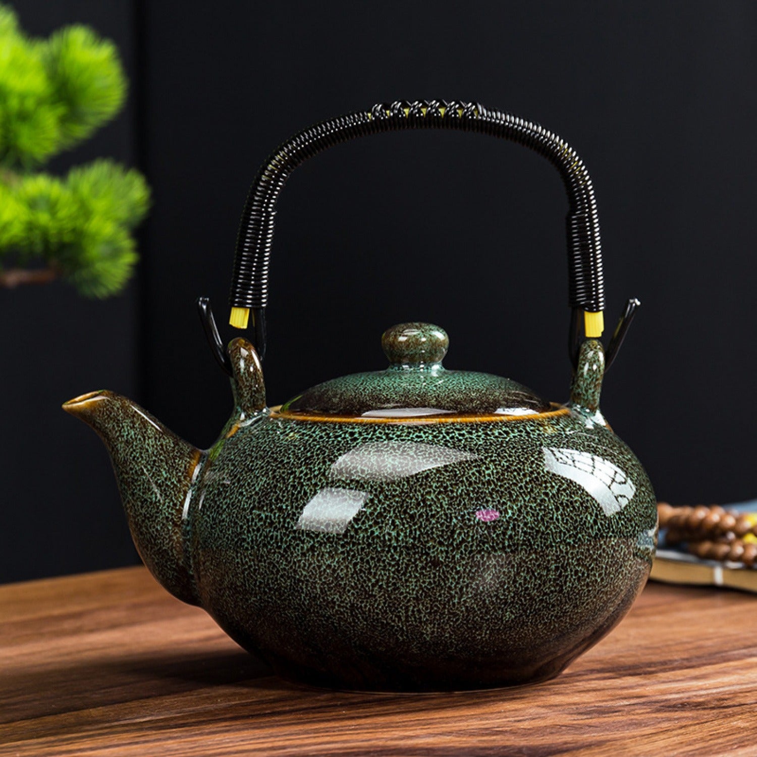 Green Kiln Change Jian Zhan Teapot 750ml Handle