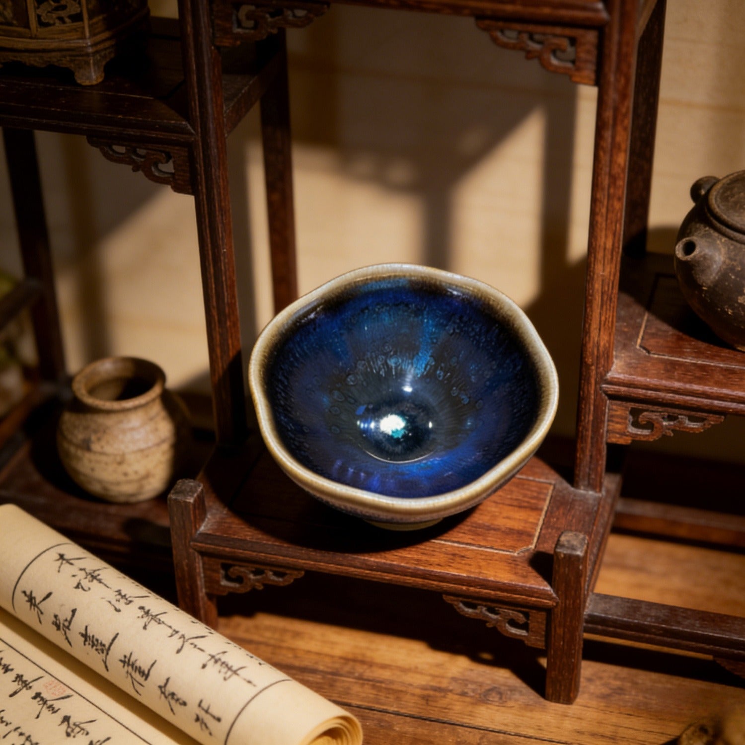 Handmade Sunflower Jian Ware Wood Fired Master Cup
