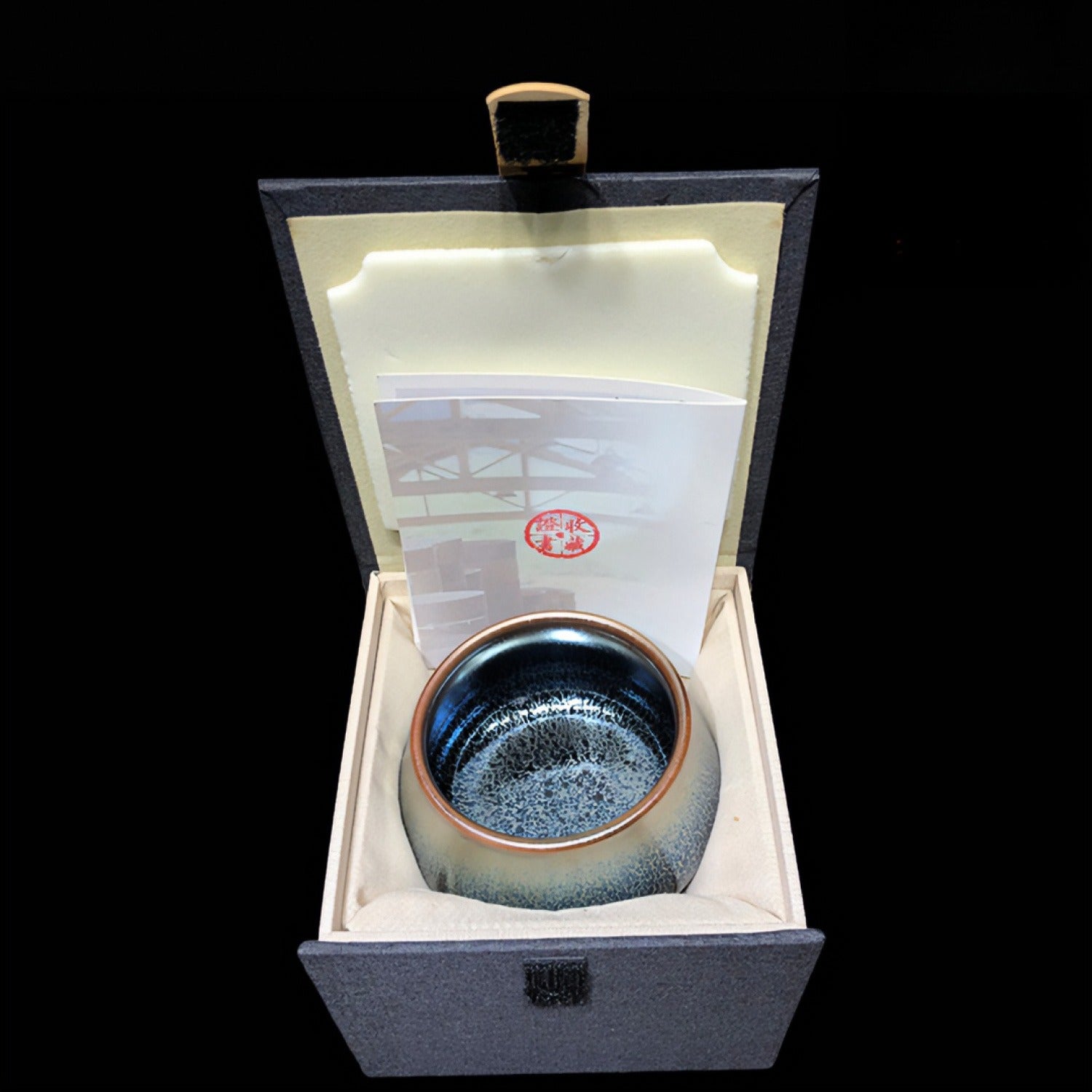 Buddha Belly Wood-Fired Blue Kirin Tenmoku Cup