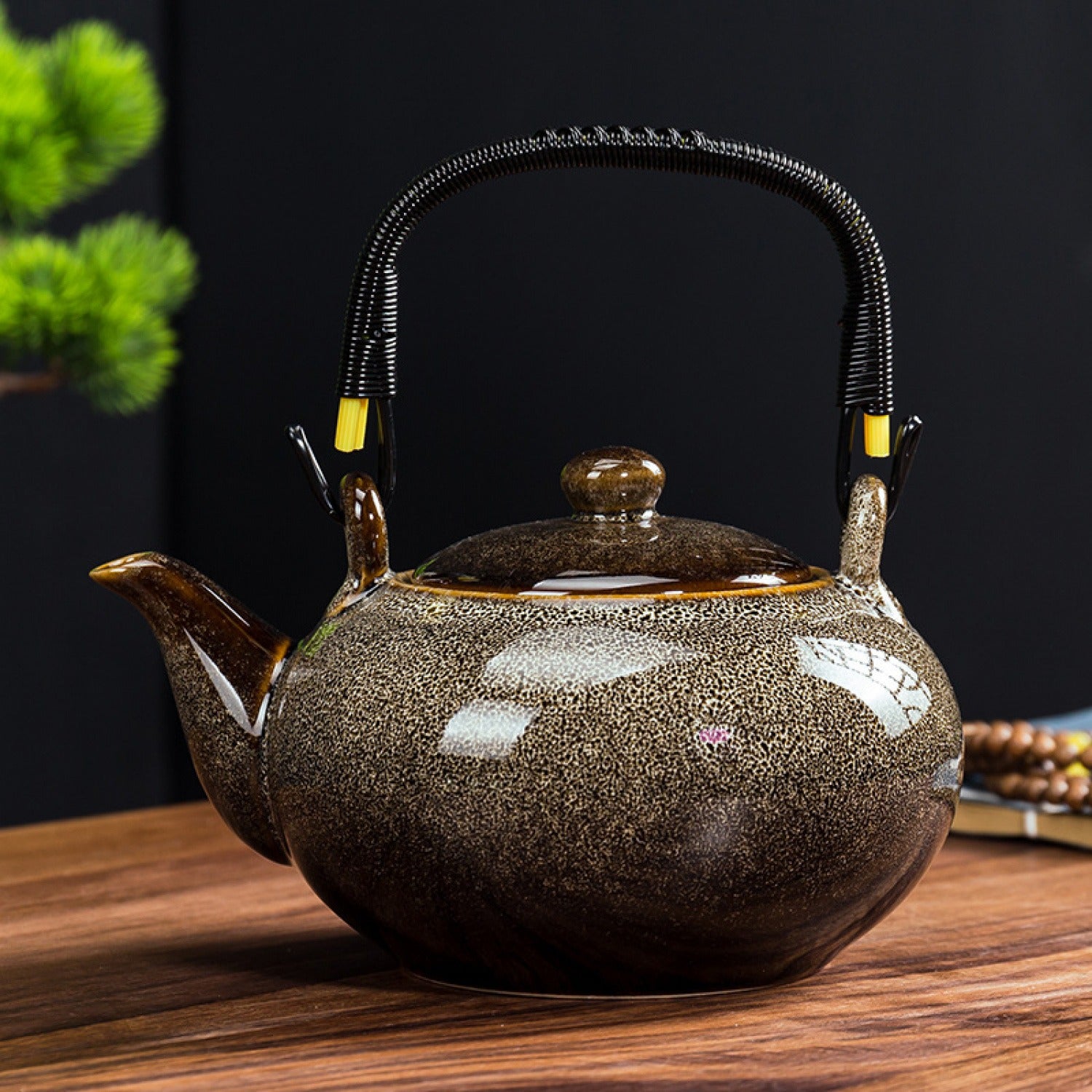 White Kiln Change Jian Zhan Teapot 750ml Handle