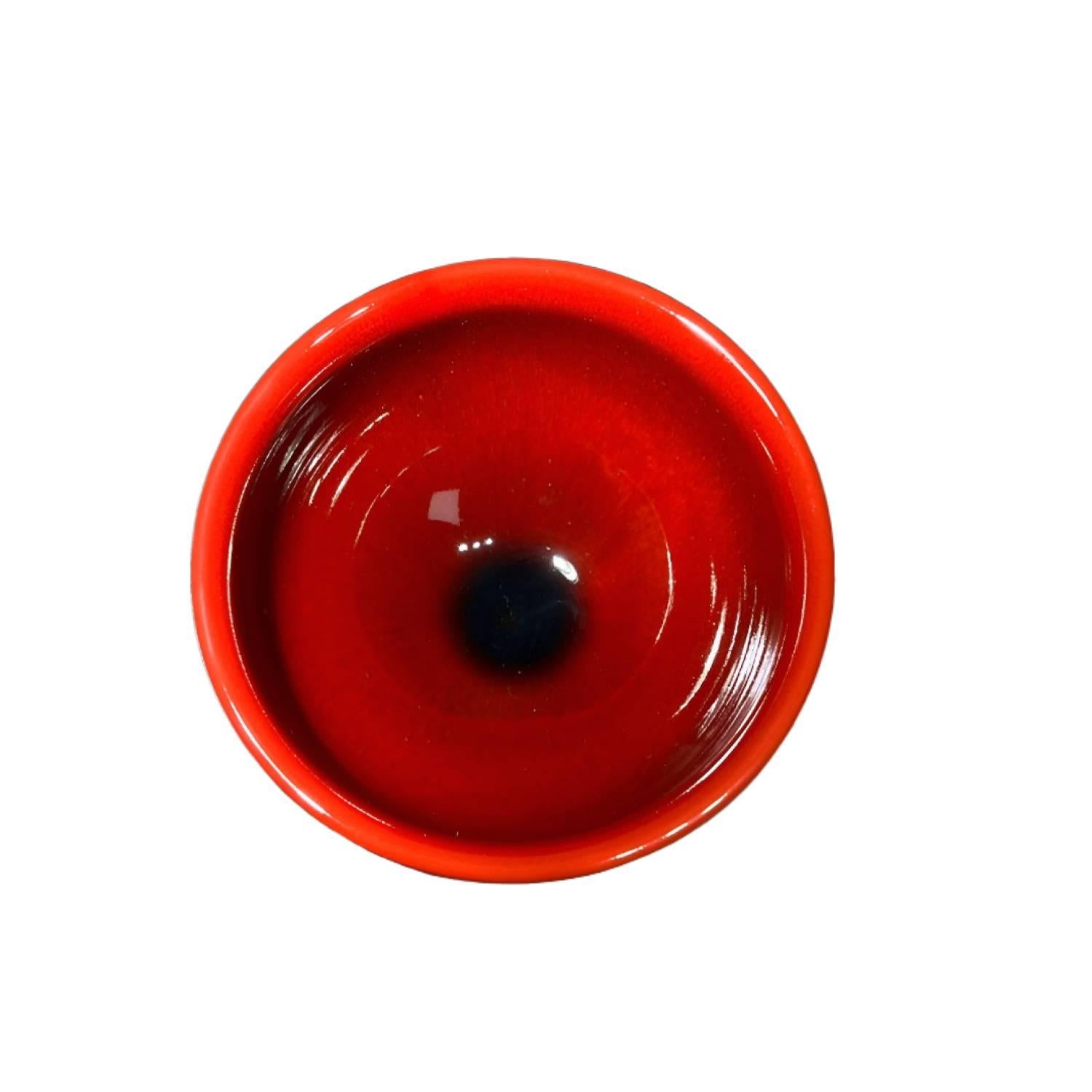 Ox Blood Red Dragon Phoenix Jian Ware Master Cup