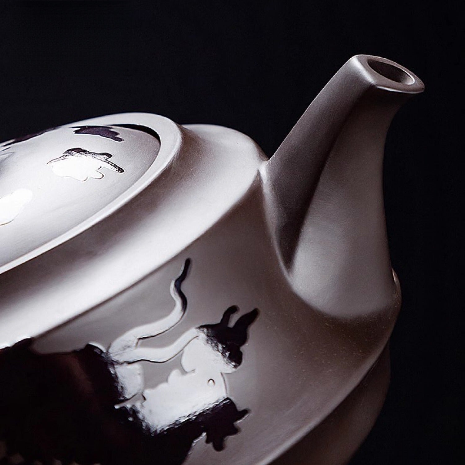 Handmade Purple Clay Hanwa Teapot 520ml Gongfu Tea