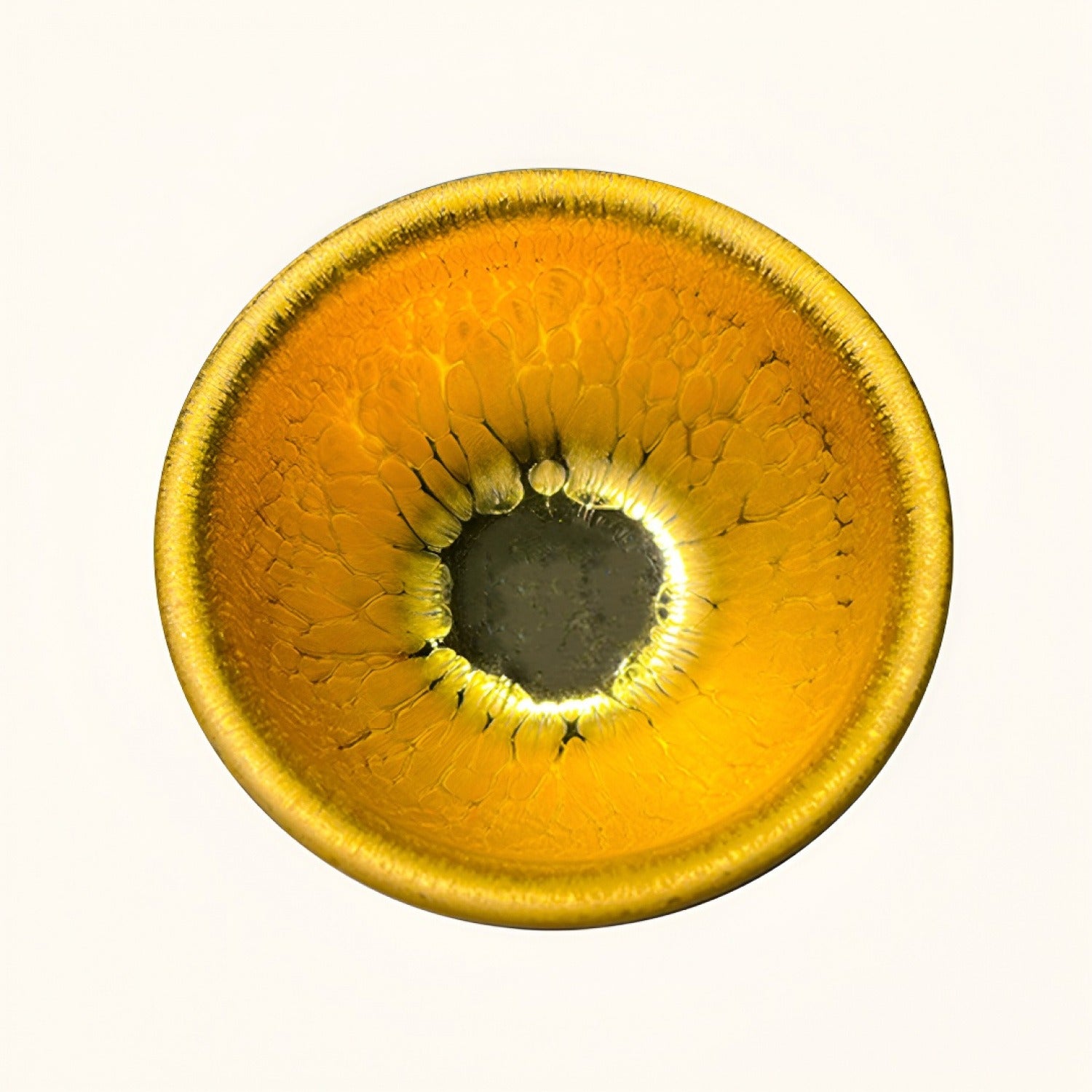 Handmade Golden Oil Drop Jian Ware Master Cup