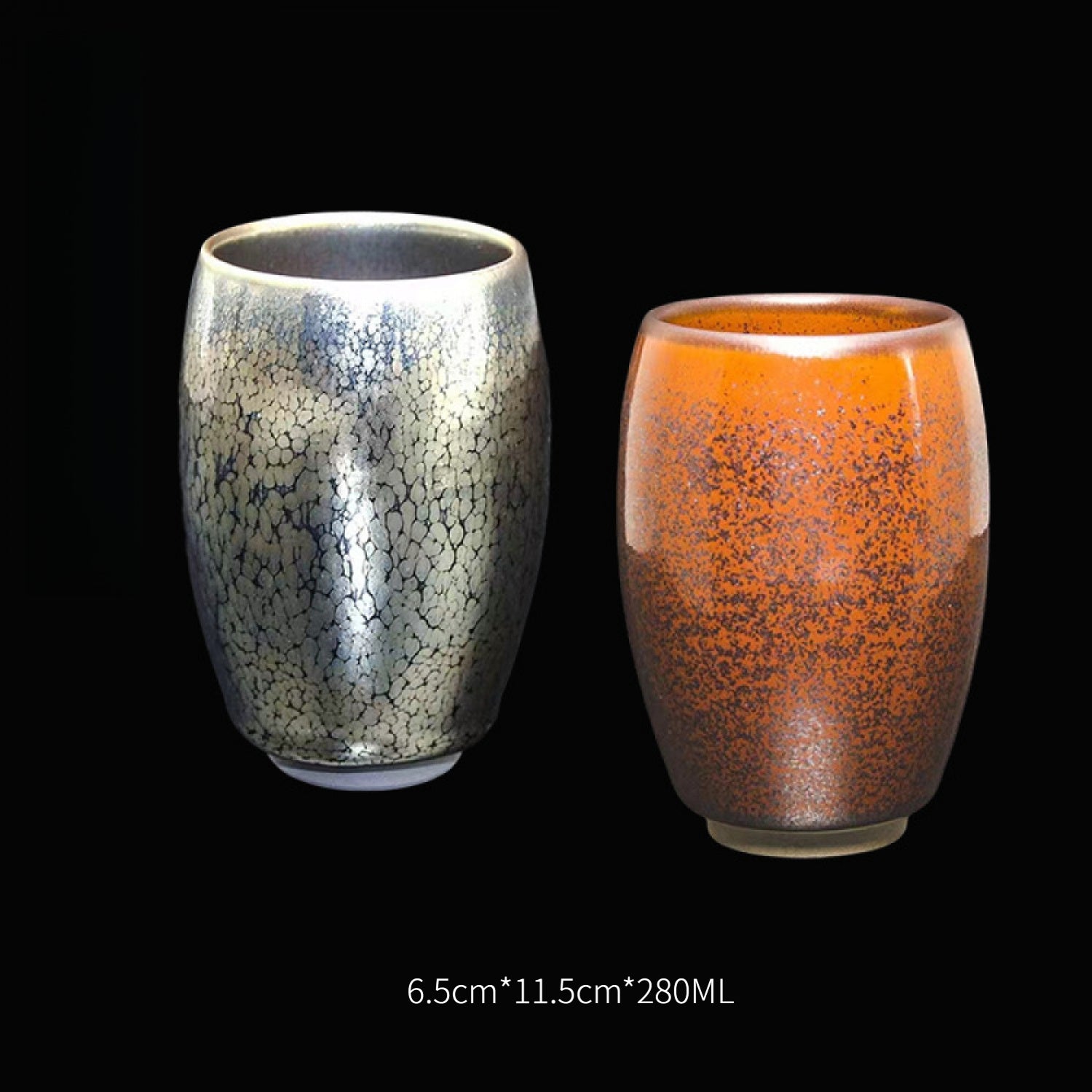 Iron Rust Tenmoku Beer Tea Cup 280ml