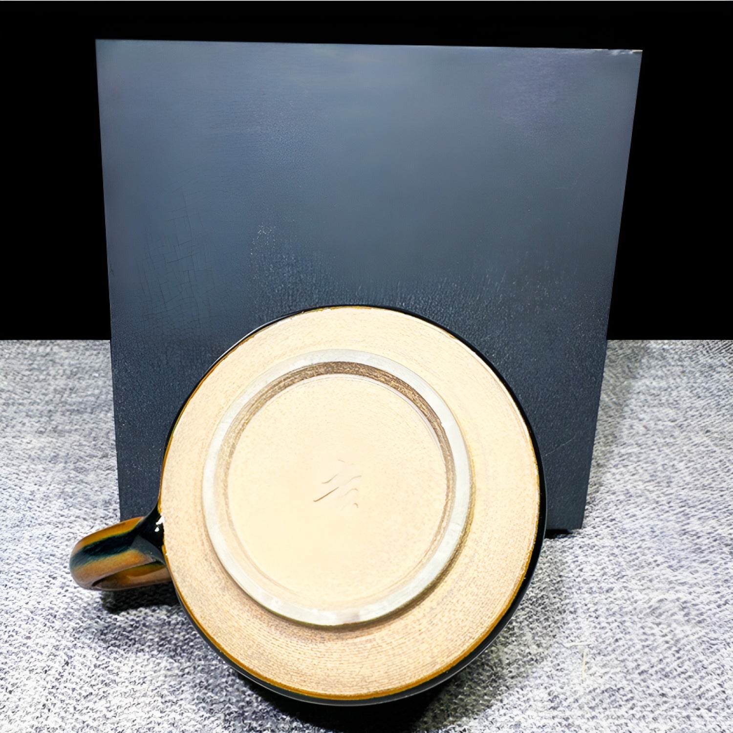 Blue-Black Hare’s Fur Jian Zhan Tenmoku Coffee Cup Handmade